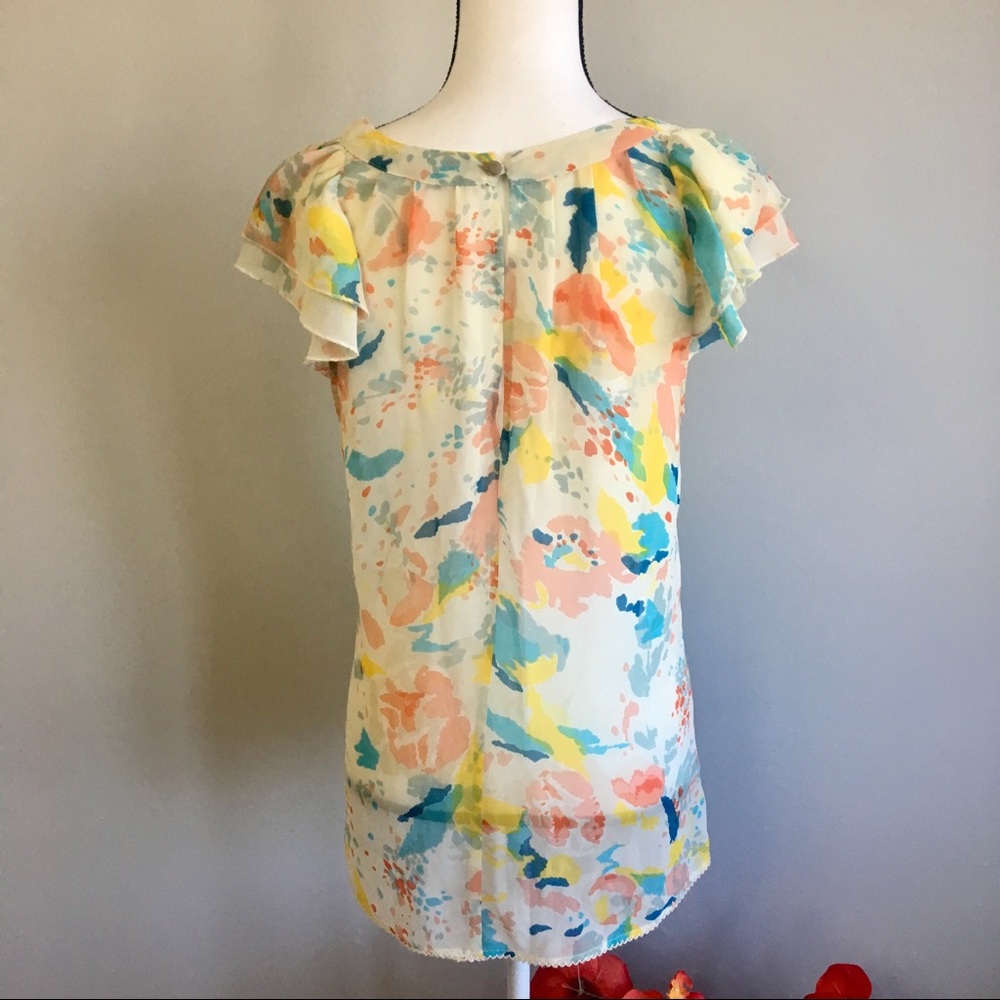 Anthro Sanctuary Soca flutter blouse - Picture 5 of 8